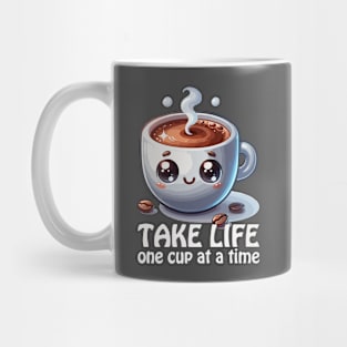 One cup at a time, coffee addict gift Mug